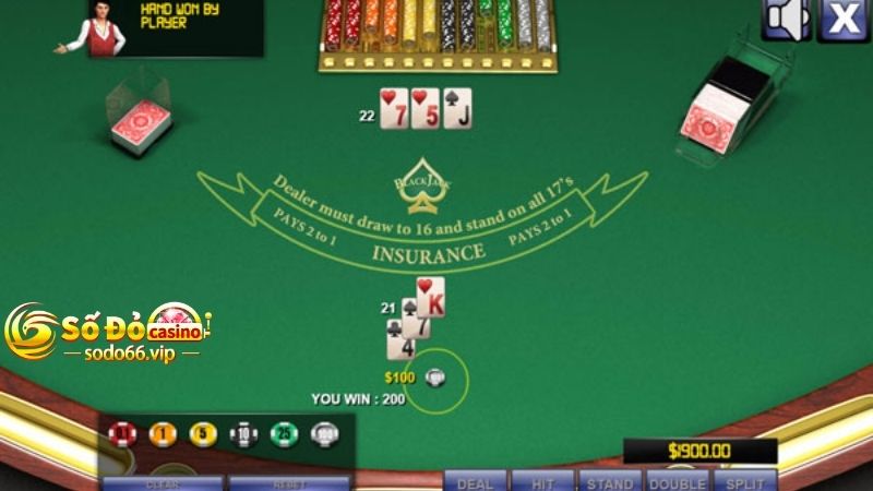 Kinh nghiệm kiếm tiền từ game Blackjack - Không tách 2 lá bài 10